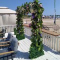 Flower arch made of artificial plants 02