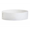 Tyvek Wristbands Solids, Paper access bracelets in white color