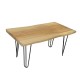 Helios dining table handmade from solid wood