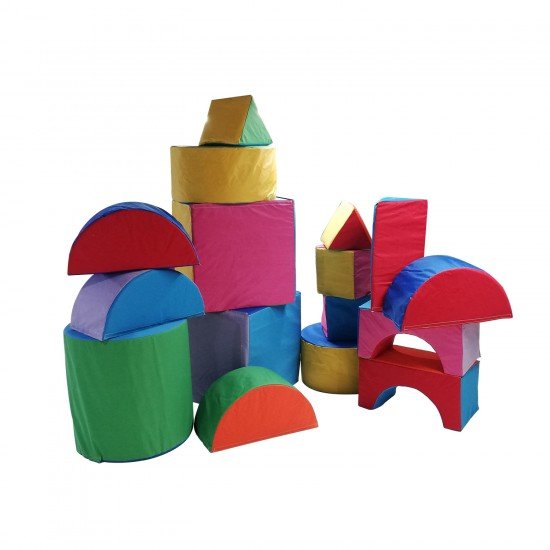 Soft play equipment & toys, Set of soft forms of 16 parts.